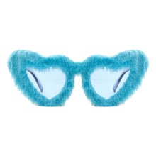 PASTL Fuzzy Heart Sunglasses