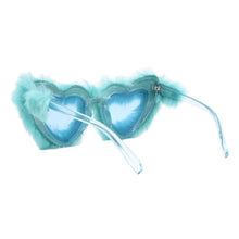 PASTL Fuzzy Heart Sunglasses