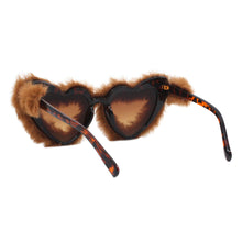 PASTL Fuzzy Heart Sunglasses