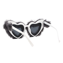 PASTL Fuzzy Heart Sunglasses