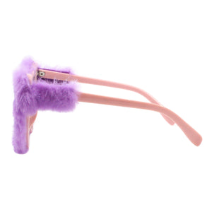 PASTL Fuzzy Heart Sunglasses